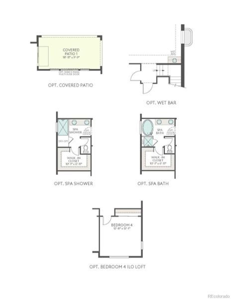 2D floor plan layout of this home in Prelude at Sterling Ranch, Littleton, CO (Image 3).