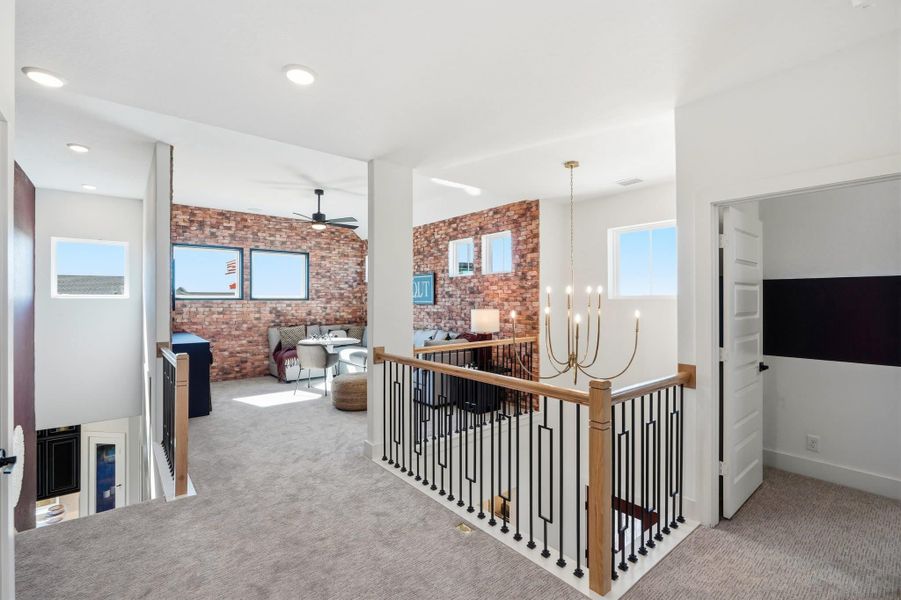 Furnished interior view inside a new home in Prominence, San Antonio (Image 45).