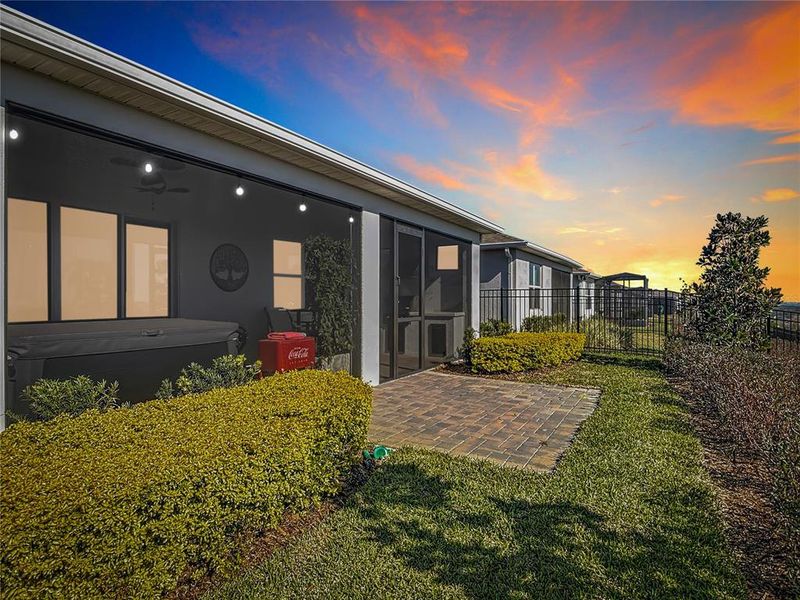 Exterior details and patio area of a home in , Minneola (Image 27).