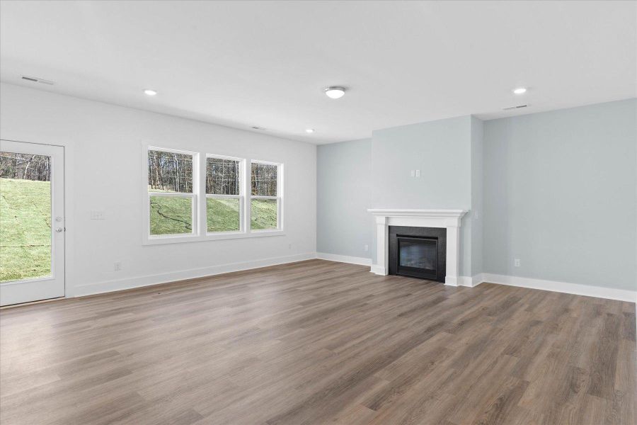 Representative unfurnished interior of a home built from the Bright Copper Kettles by Garman Homes in Havenbrooke, Kernersville (Image 11).