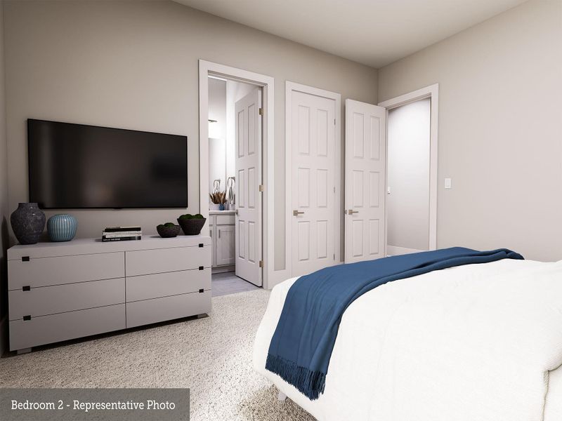 Furnished interior view inside a new home in The Woodlands Hills - Premier Collection, Willis (Image 11).