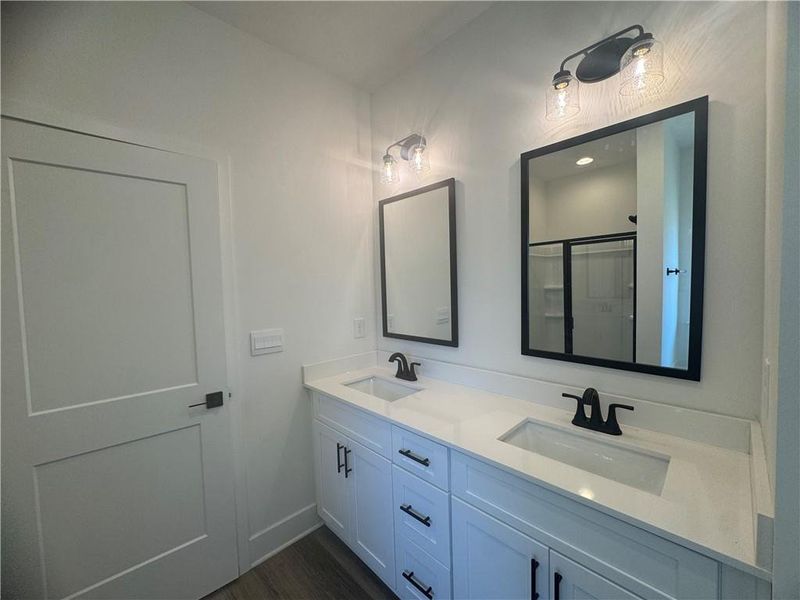 Furnished interior view inside a new home in The Fields of Walnut Creek, Pendergrass (Image 15).