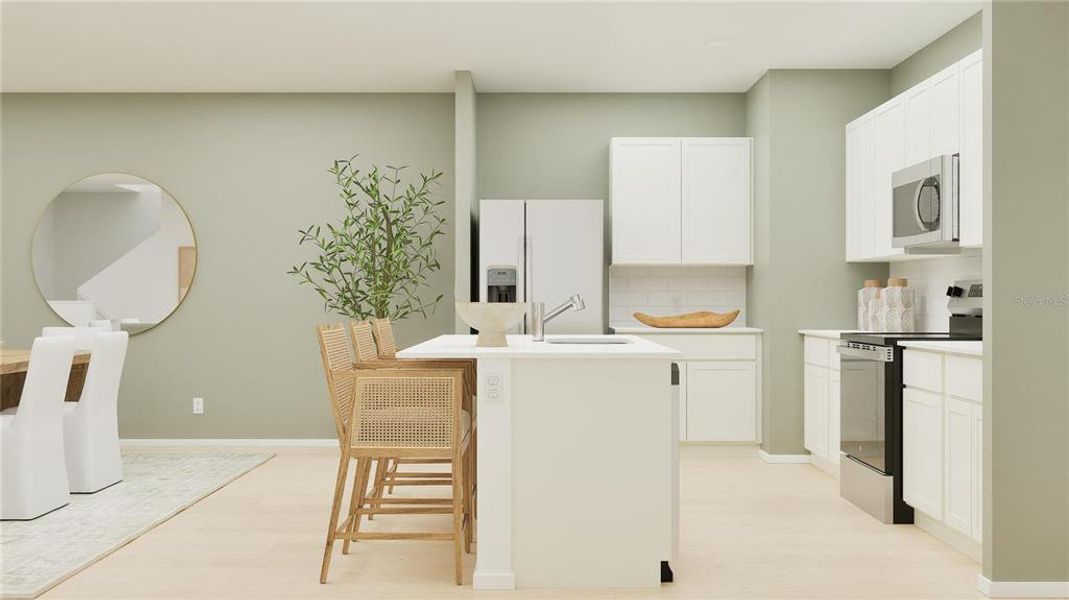 Furnished interior view inside a new home in , St. Cloud (Image 10).