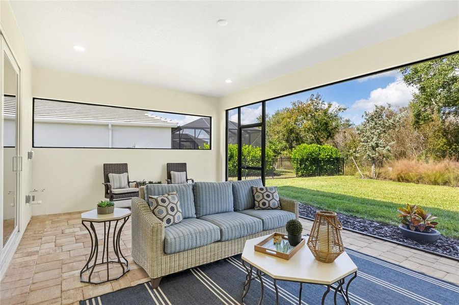 Exterior details and patio area of a home in , Sarasota (Image 3). Exterior details and patio area of a home in , Sarasota (Image 3).