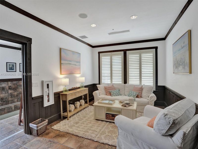 Furnished interior view inside a new home in , Hobe Sound (Image 38).