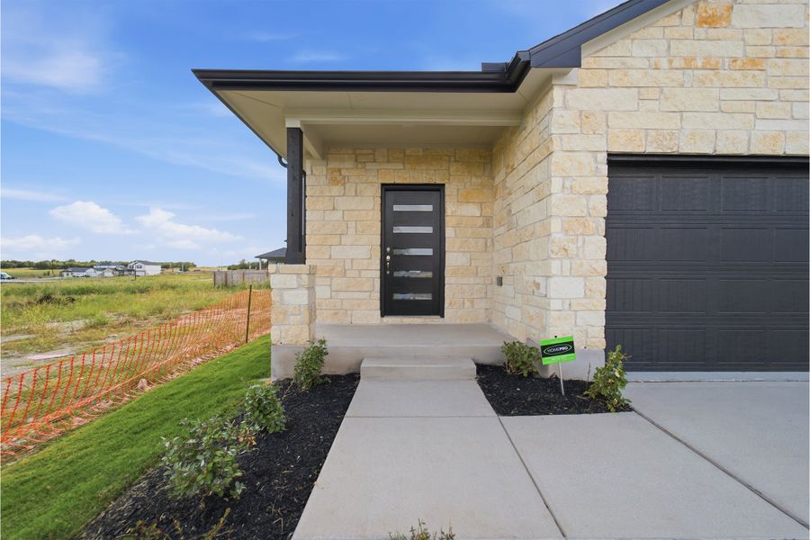 Representative exterior details of a home built from the Hazel by CastleRock Communities in Katzer Ranch, Converse (Image 3).