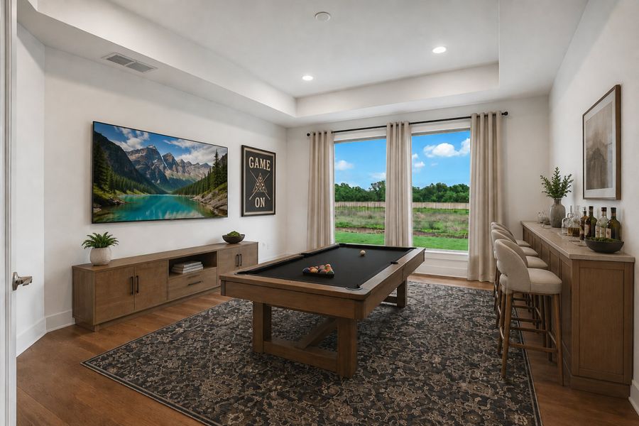 Furnished interior view inside a new home in Leander Estates, Leander (Image 14).