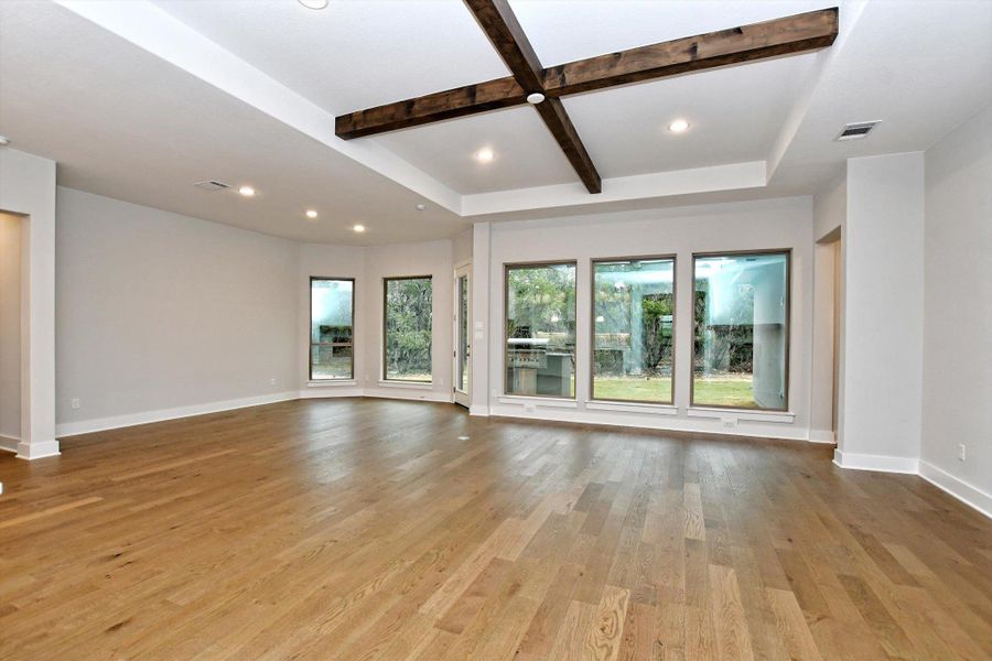 Spacious, unfurnished interior of a new home in The Hollows on Lake Travis, Leander (Image 31).