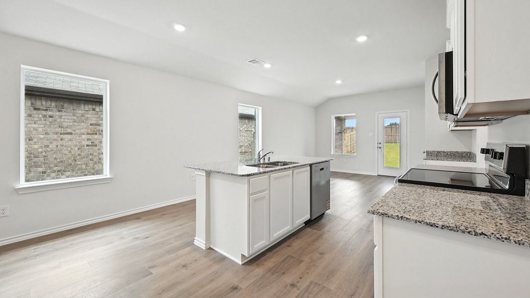 Furnished interior view inside a new home in Wildcat Ranch, Crandall (Image 7).