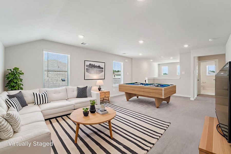 Furnished interior view inside a new home in Landing Meadows - Traditional Series, New Caney (Image 14). Furnished interior view inside a new home in Landing Meadows - Traditional Series, New Caney (Image 14).