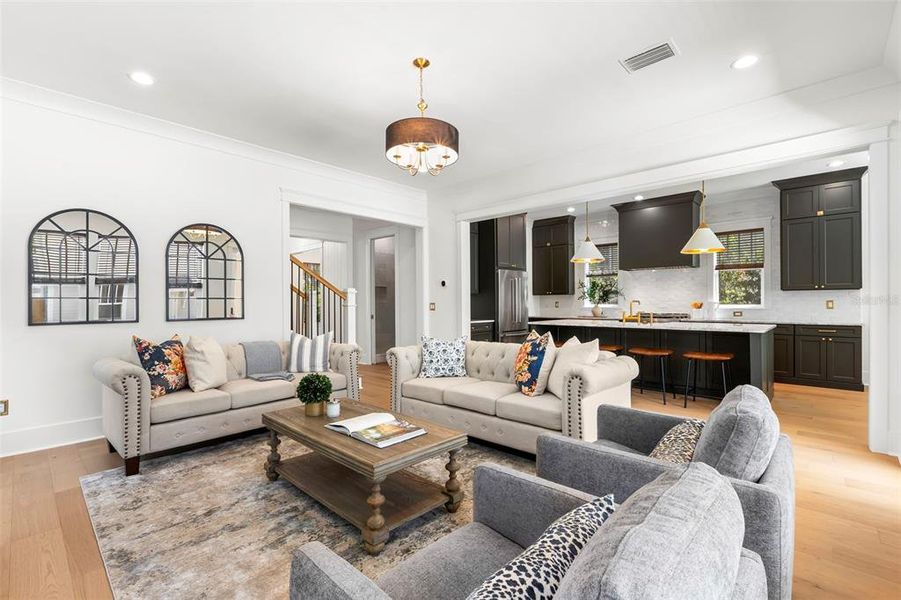 Furnished interior view inside a new home in , St. Petersburg (Image 40).