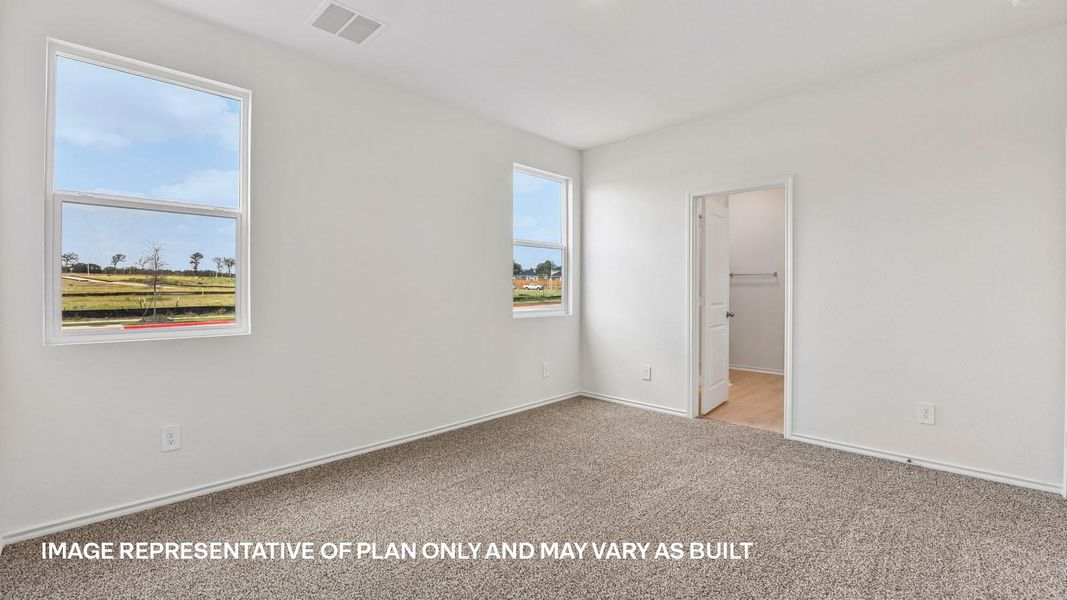 Representative unfurnished interior of a home built from the The Travis by D.R. Horton in Valverde, Bastrop (Image 24).