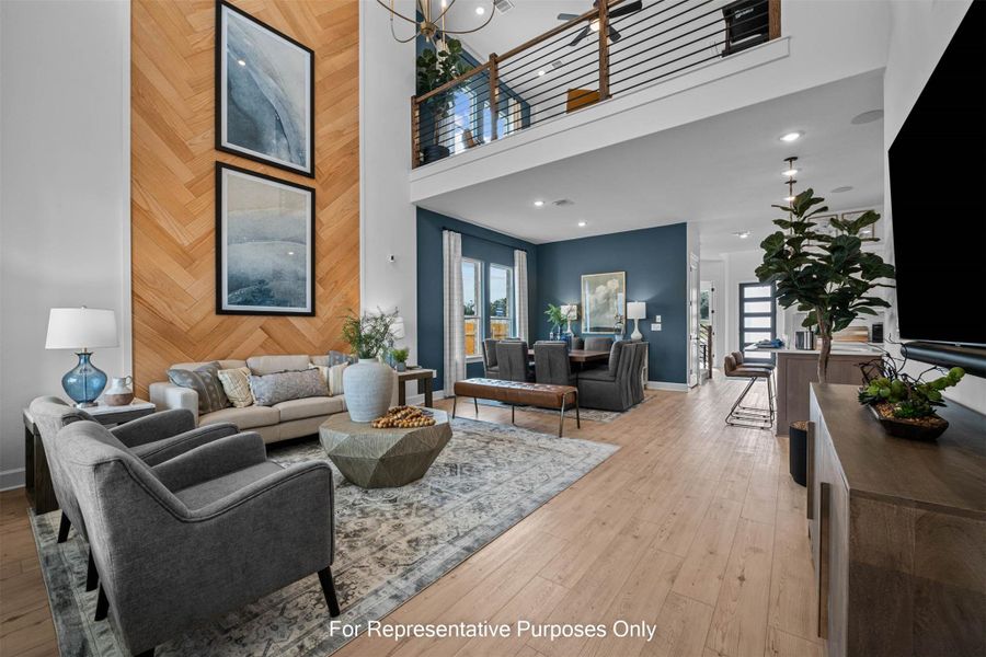 Furnished interior view inside a new home in Estancia West, Manchaca (Image 3). Furnished interior view inside a new home in Estancia West, Manchaca (Image 3).