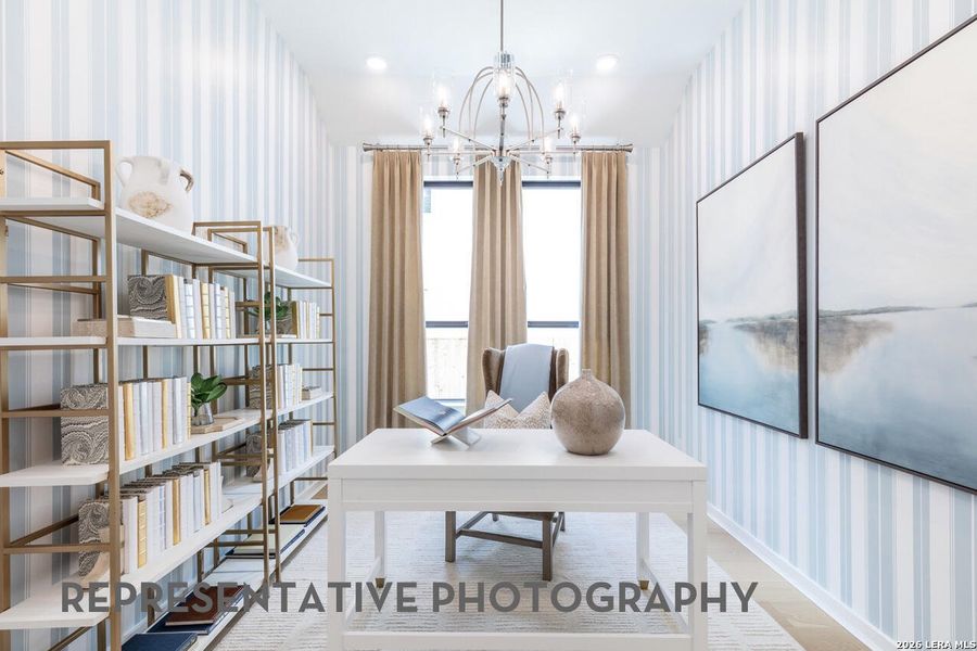 Furnished interior view inside a new home in The Ranches at Creekside, Boerne (Image 26).