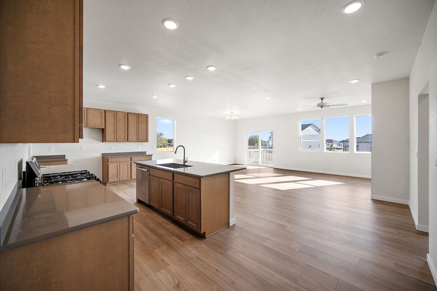 Furnished interior view inside a new home in The Glen, Colorado Springs (Image 13). Furnished interior view inside a new home in The Glen, Colorado Springs (Image 13).