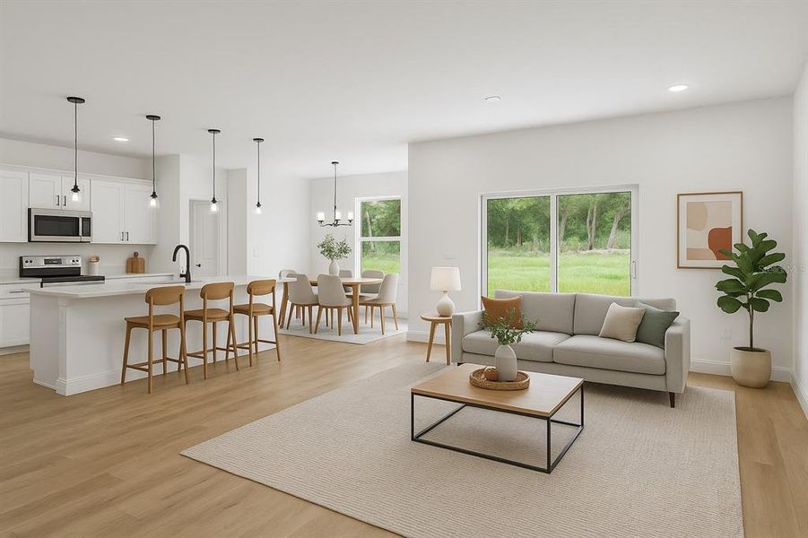 Furnished interior view inside a new home in , Ocala (Image 27).