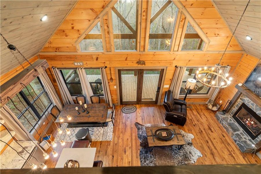 Furnished interior view inside a new home in , Cherry Log (Image 17).