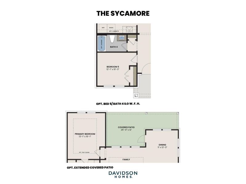2D floor plan layout for the The Sycamore B by Davidson Homes LLC in Heartland, Heartland, TX (Image 21). 2D floor plan layout for the The Sycamore B by Davidson Homes LLC in Heartland, Heartland, TX (Image 21).