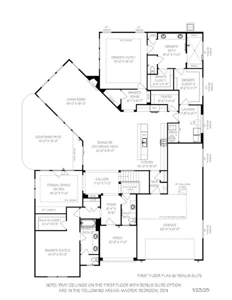 2D floor plan layout for the Provenance by Epcon Communities in The Courtyards at Lake Davidson, Mooresville, NC (Image 26). 2D floor plan layout for the Provenance by Epcon Communities in The Courtyards at Lake Davidson, Mooresville, NC (Image 26).