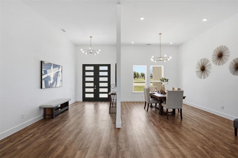 Furnished interior view inside a new home in Pecan Plantation, Granbury (Image 4).