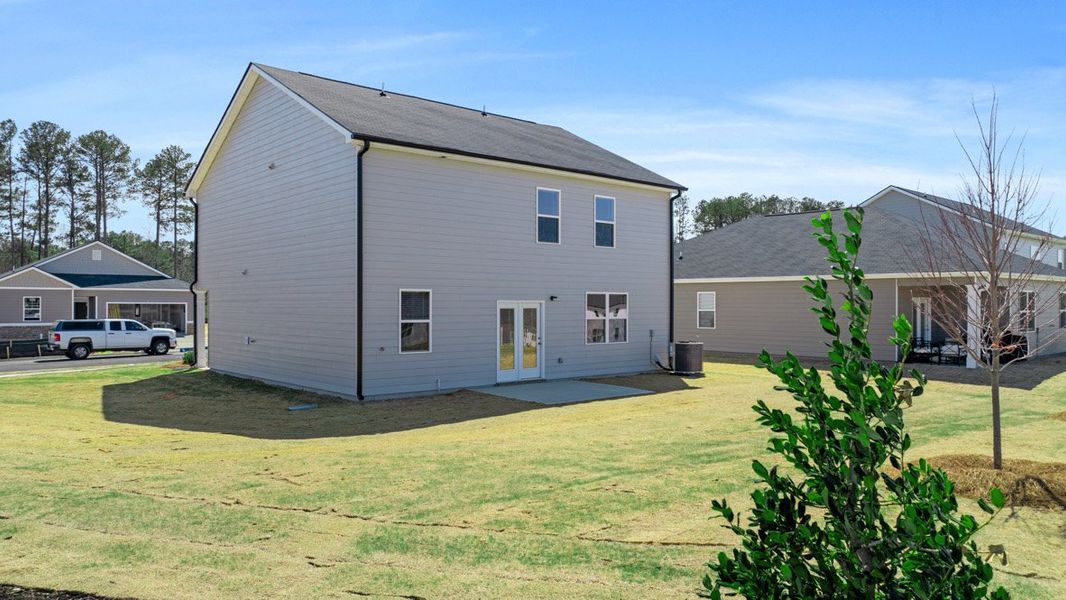 Exterior details and patio area of a home in Champion's Run, Lithonia (Image 3). Exterior details and patio area of a home in Champion's Run, Lithonia (Image 3).