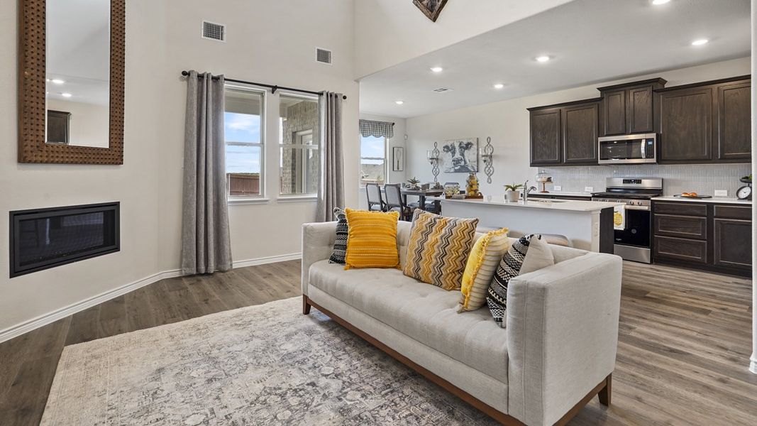 Furnished interior view inside a new home in Lakewood Trails, Forney (Image 9).