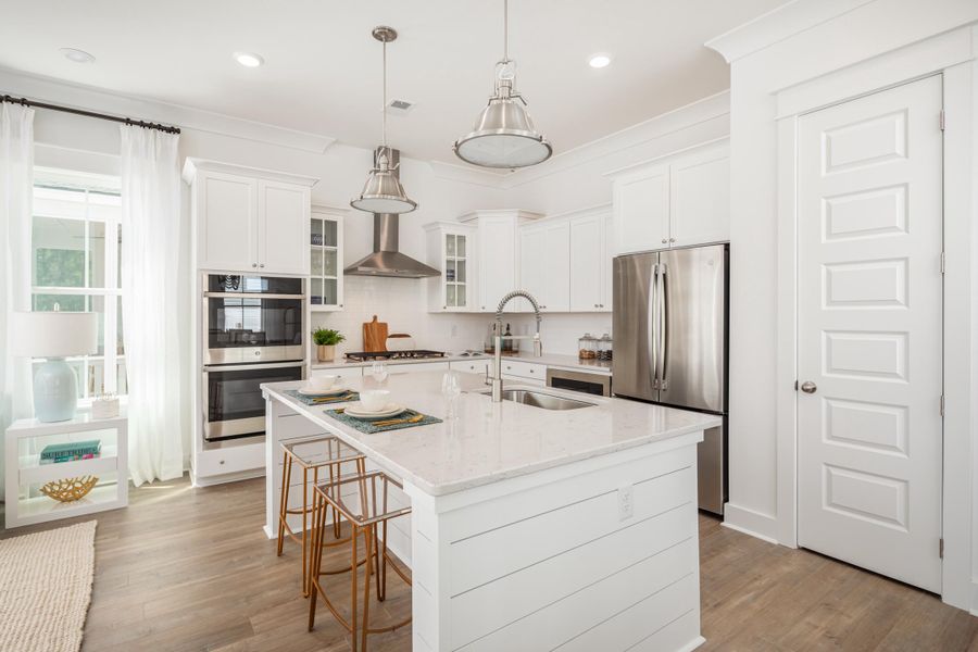 Furnished interior view inside a new home in Heron's Walk at Summers Corner: Row Collection, Summerville (Image 9).