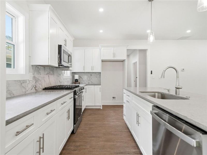 Furnished interior view inside a new home in , Marietta (Image 10).