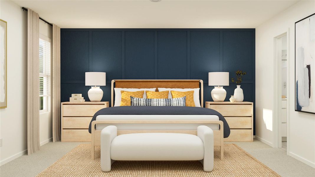 Furnished interior view inside a new home in Firefly Pointe: Classic Collection, Hutto (Image 37).