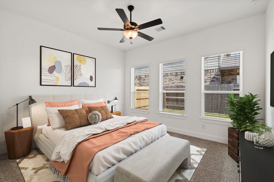 Furnished interior view inside a new home in The Woodlands Hills, Willis (Image 9).