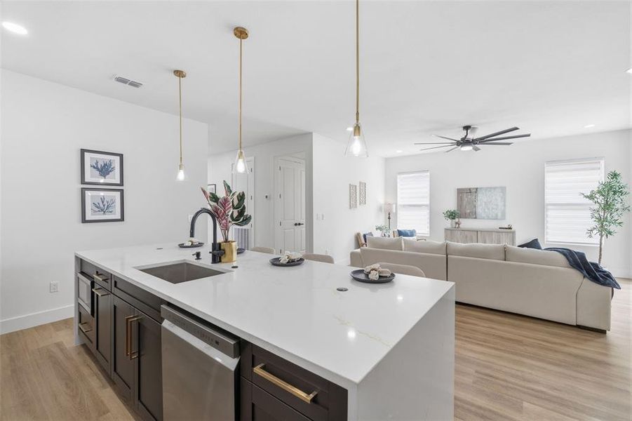 Furnished interior view inside a new home in , Tampa (Image 9).