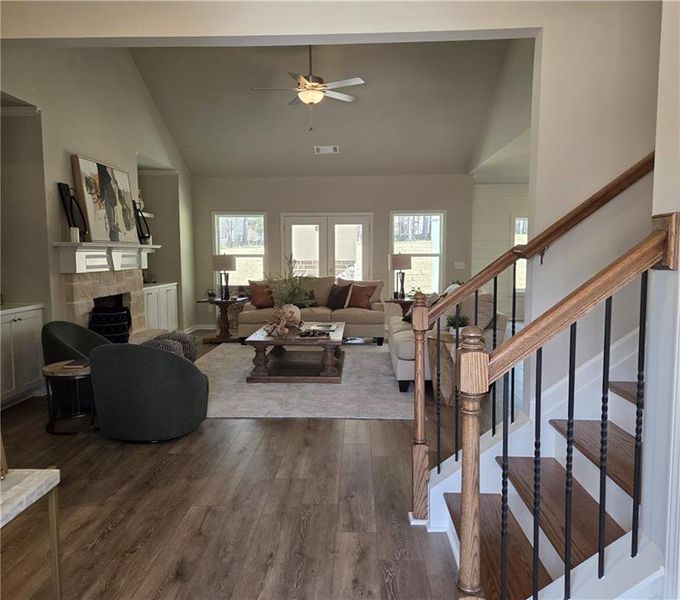 Furnished interior view inside a new home in River Meadows, Bethlehem (Image 11).