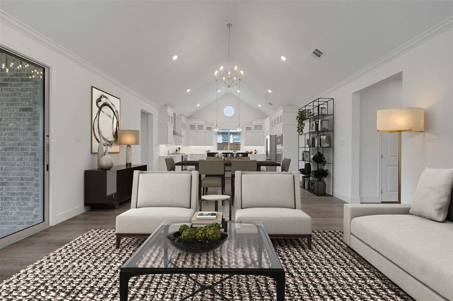 Furnished interior view inside a new home in Gateway Parks, Forney (Image 8).