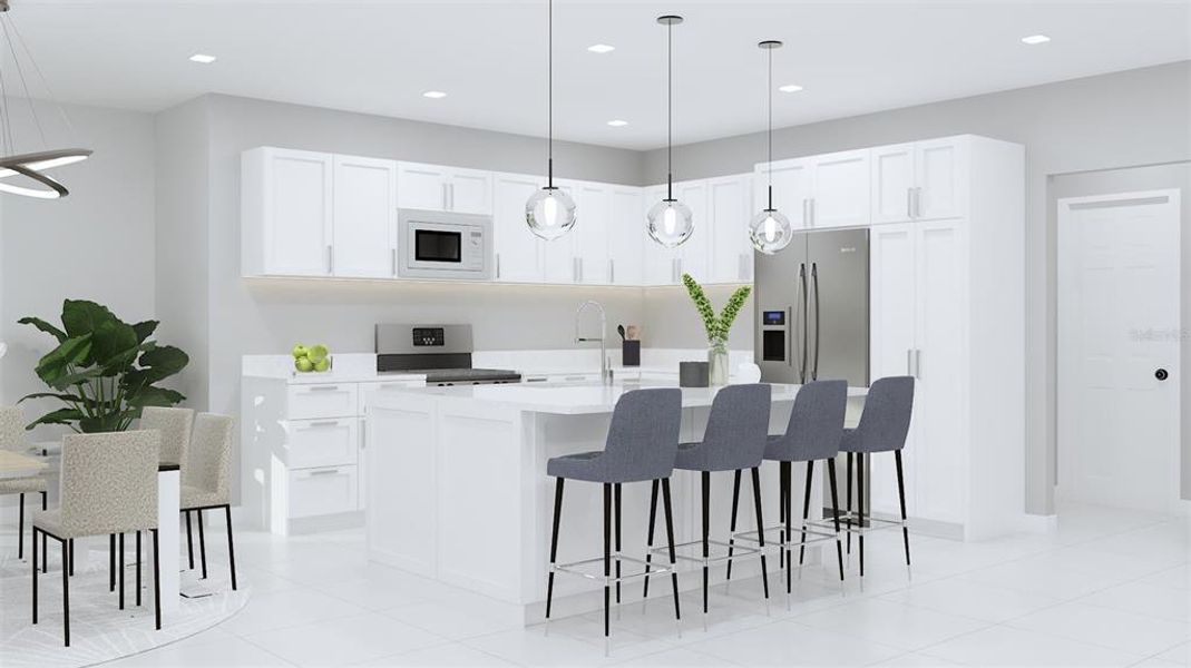 Furnished interior view inside a new home in , Sebring (Image 11).