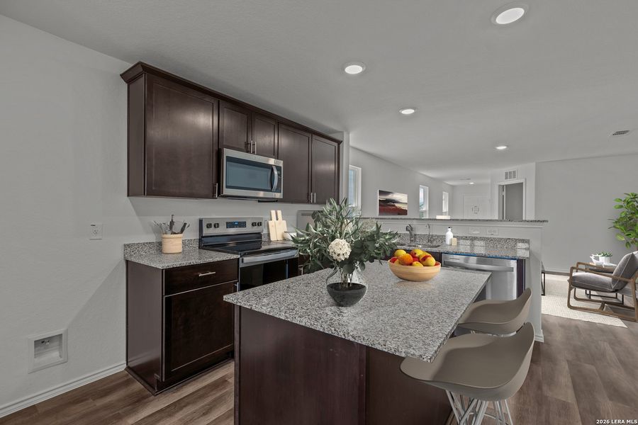 Furnished interior view inside a new home in The Overlook at Creekside, New Braunfels (Image 6).