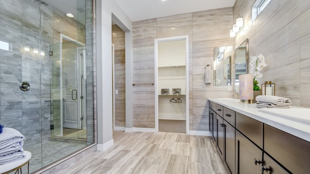 Furnished interior view inside a new home in Elegance at Eastmark, Mesa (Image 43).