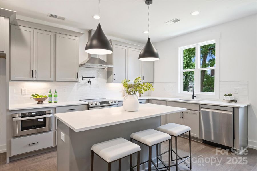 Furnished interior view inside a new home in , Charlotte (Image 13).