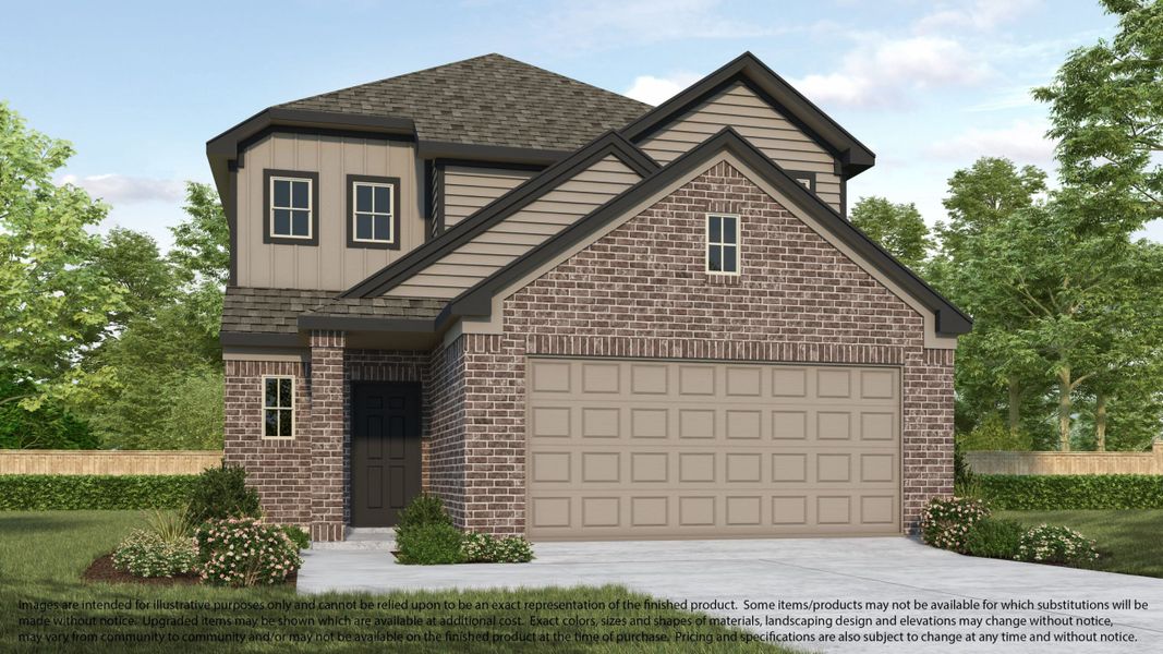 Representative exterior photo of a completed home built from the 145 by Long Lake Ltd. in Telge Ranch, Cypress, TX (Image 2). Representative exterior photo of a completed home built from the 145 by Long Lake Ltd. in Telge Ranch, Cypress, TX (Image 2).