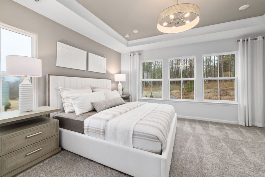 Furnished interior view inside a new home in Solana, Durham (Image 11).