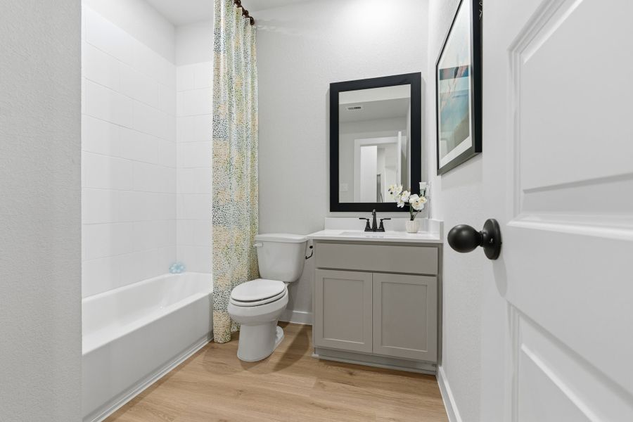 Granger Pines Model Home - Linden - Secondary Bathroom Granger Pines Model Home - Linden - Secondary Bathroom