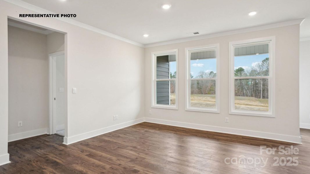 living room with natural lighting