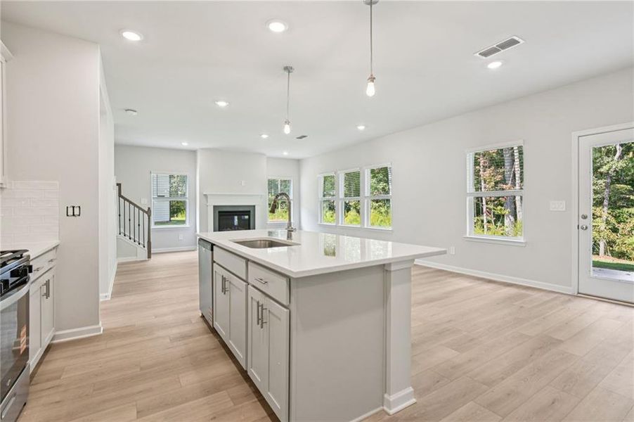 Furnished interior view inside a new home in The Oaks at Dawson, Dawsonville (Image 8).
