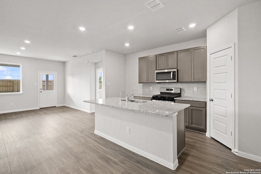 Furnished interior view inside a new home in Timber Creek, San Antonio (Image 12). Furnished interior view inside a new home in Timber Creek, San Antonio (Image 12).