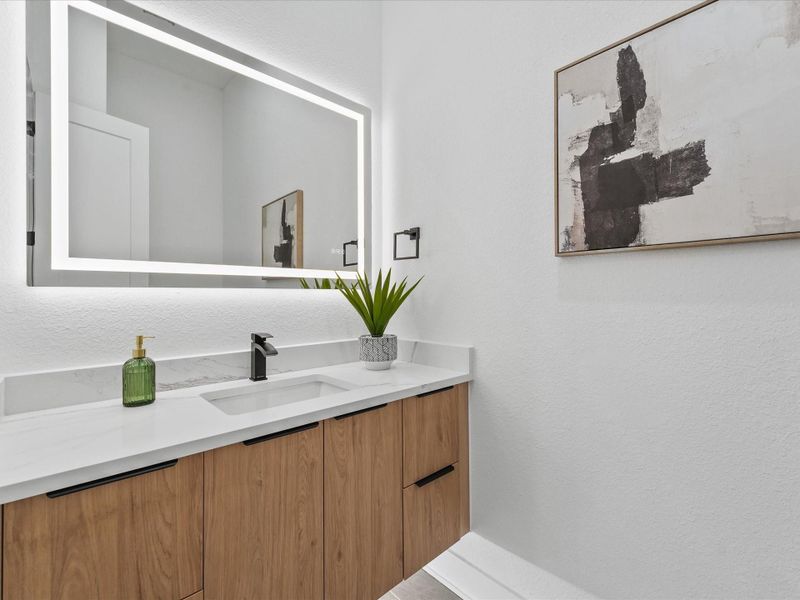 Furnished interior view inside a new home in , Houston (Image 13).