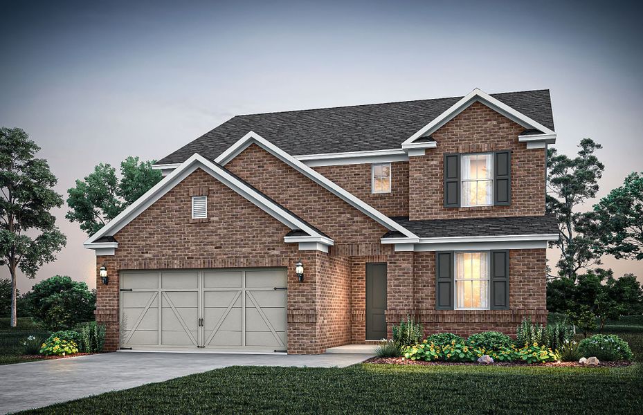 Representative exterior photo of a completed home built from the Yellowstone by Pulte Homes in Linden Grove, Powder Springs, GA (Image 23).