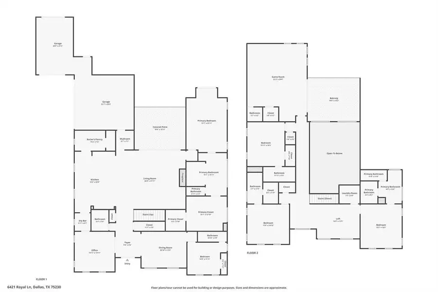 2D floor plan layout of this home in , Dallas, TX (Image 4).