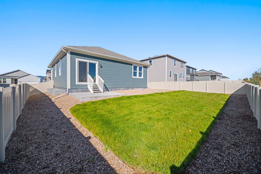 Exterior details and patio area of a home in Aspen Ranch, Fountain (Image 22).