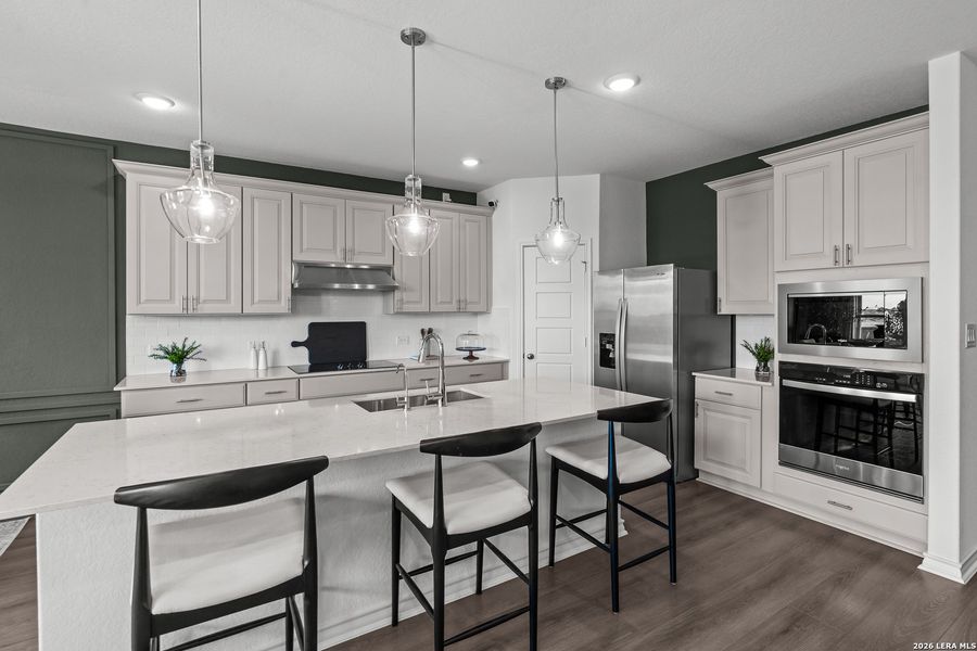 Furnished interior view inside a new home in Nopal Valley, San Antonio (Image 26).