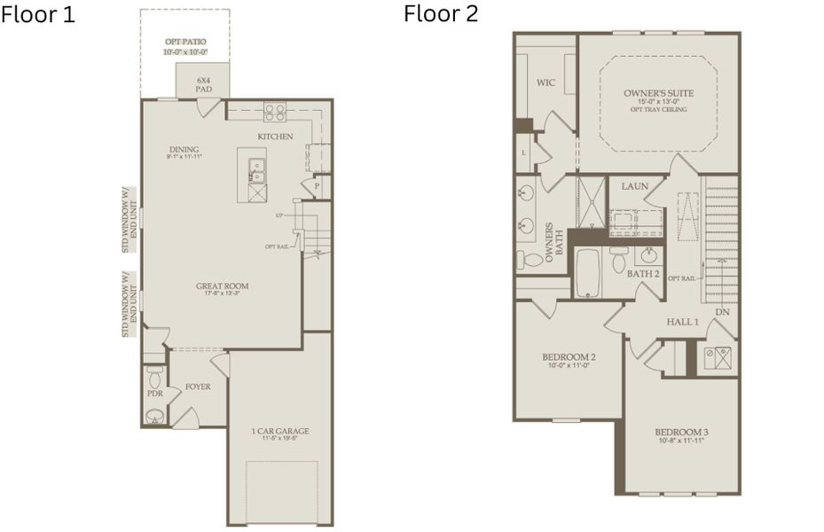 2D floor plan layout of this home in Solana, Durham, NC (Image 4).