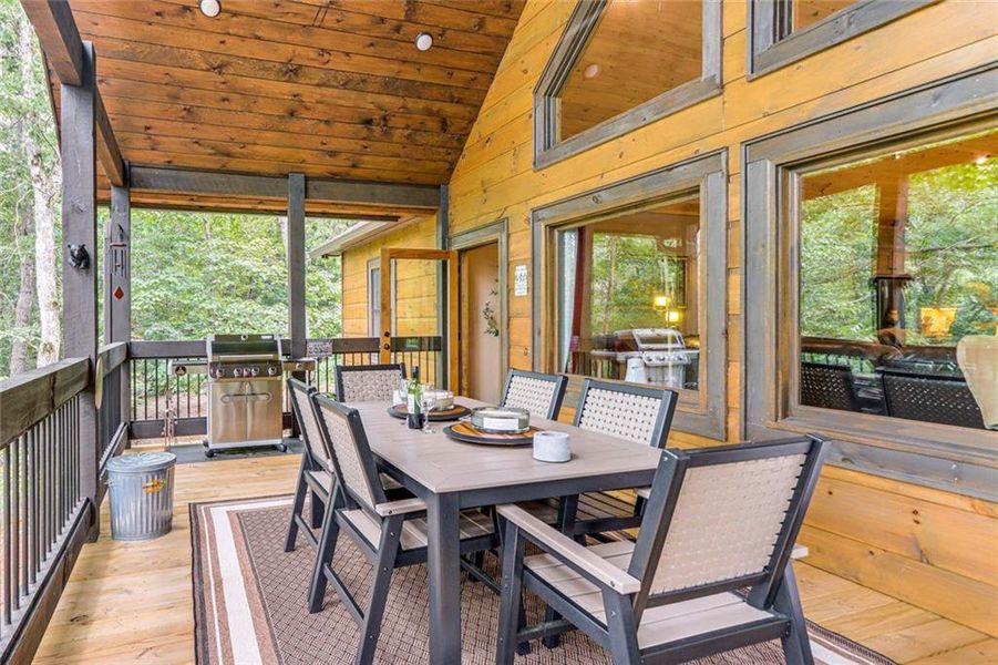 Exterior details and patio area of a home in , Ellijay (Image 28). Exterior details and patio area of a home in , Ellijay (Image 28).